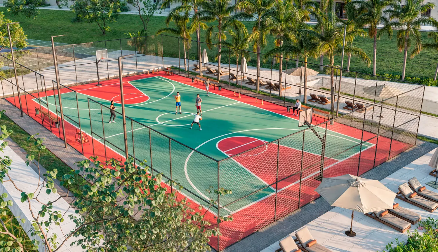 Cancha deportiva multiuso