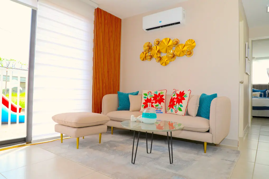 Sala del apartamento modelo